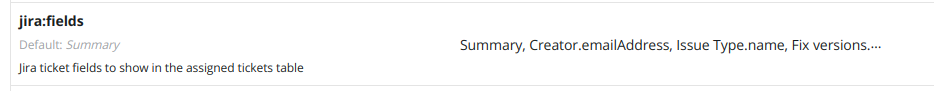 jira fields config