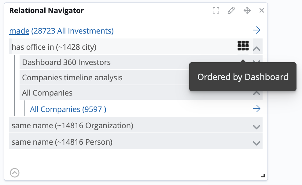 Order by dashboards first